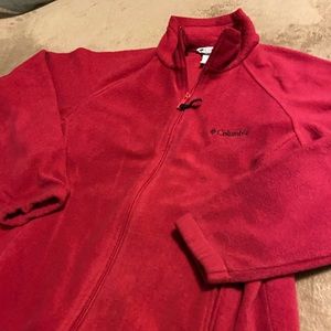 Bright Pink Columbia Zip Up